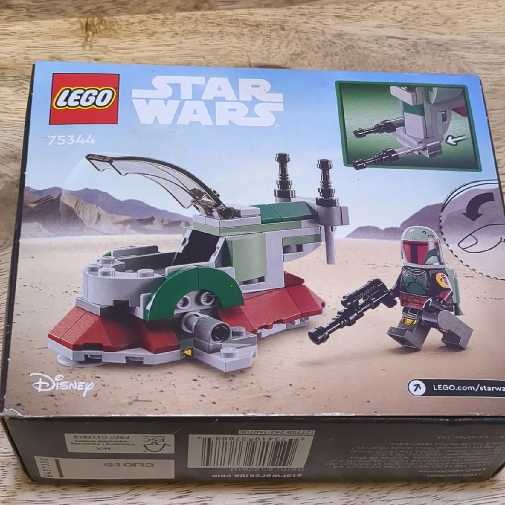 NWT LEGO 75344 Star Wars Boba Fett's Starship Microfighter Gray - Picture 5 of 7